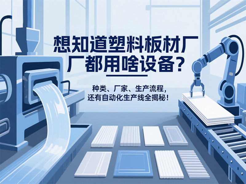 想知道塑料板材廠都用啥設(shè)備？種類、廠家、生產(chǎn)流程，還有自動化生產(chǎn)線全揭秘！