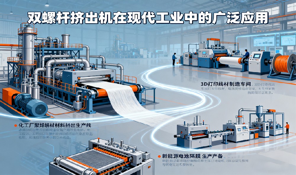 雙螺桿擠出機(jī)在現(xiàn)代工業(yè)中的廣泛應(yīng)用！