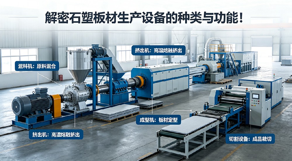 解密石塑板材生產(chǎn)設(shè)備的種類與功能！